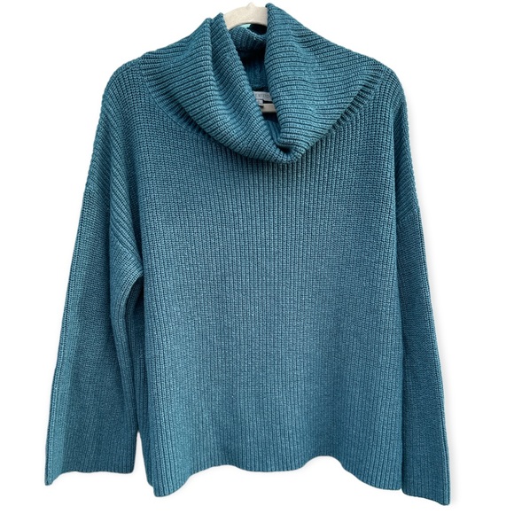 Cable Stitch Sweaters - Cable Stitch Knit Cowl Neck Sweater